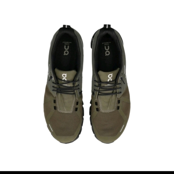 On Womens Olive Green Cloud 5 Waterproof Running Shoe 8.5 - Picture 1 of 14
